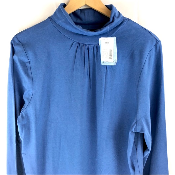 Liz & Me Essentials Turtleneck Knit Top Womens 14W - Picture 2 of 4